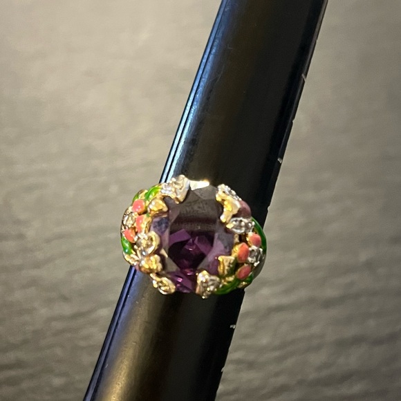Vintage Kirks Folly Garden Fantasy Ring Size 11 - Picture 5 of 16